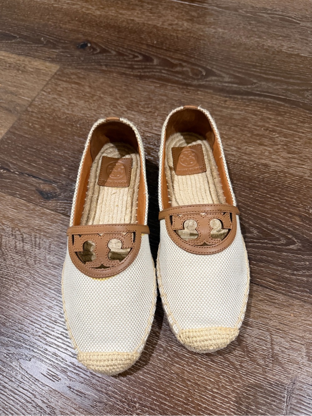 Tory Burch Sidney Canvas Espadrilles Loafers size 7